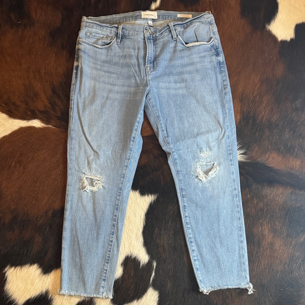 Frame Denim Le Garçon Cropped Jeans